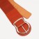 Women's belt, width 8 cm, elastic band, metal buckle, redhead red