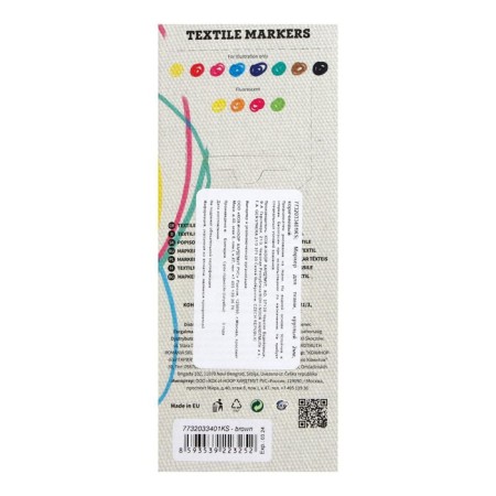 Fabric marker 3.0 mm KOH-I-NOOR 3203/34, letter length 500 m, brown-7