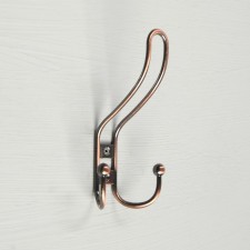 Hook furniture tundra TKT002, three -rod, copper, 4 pcs TMP