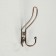 Hook furniture tundra TKT002, three -rod, copper, 4 pcs TMP