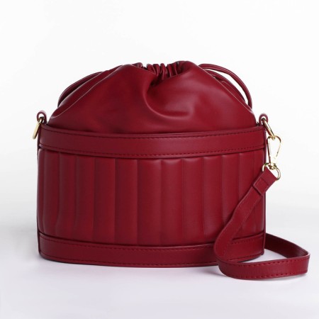 Cross-Bodi bag, cord department, burgundy color-1
