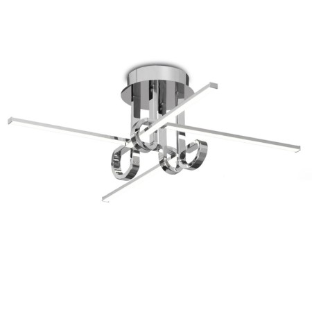 Ceiling chandelier Mantra Cinto, Led, 2250lm, 3000k, 290 mm, chromium color