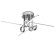 Ceiling chandelier Mantra Cinto, Led, 2250lm, 3000k, 290 mm, chromium color