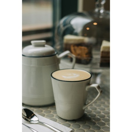 Porcelain mug Magistro "sea breeze", 220 ml, white color-5