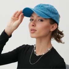 Women's cap minku, blue color, rr 58