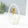 Souvenir Ceramics "Bear - Dreams in reality" White with gold 6x15.5x27 cm