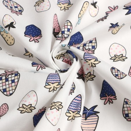 Satin fabric "Berries", Ш.160 cm, 100% cotton, 160 g/m2-2