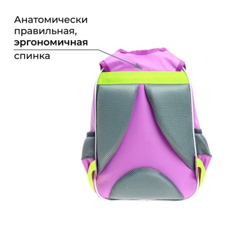 School backpack, 37 x 26 x 13 cm, ergonomic back, calligrata orth "avocado"-2