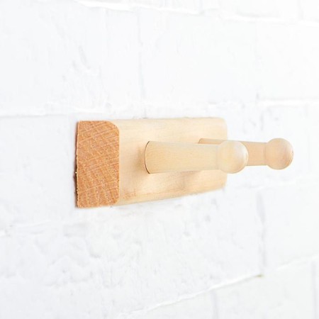 Hanger 2 hooks, linden-3
