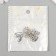 Decor metal for creativity "Cosmonaut on the rocket - went!" 2.3x2.5 cm