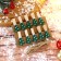 Decorative clothespins with a rope for the suspension "Christmas trees" set 10 pcs., 1.5 × 12 × 14 cm