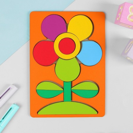 Puzzle "My Flower", dyed tree-1