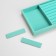Steam for jewelry 3 cells and 7 strips for rings, phlock, 21 × 12.3 × 2.5 cm, turquoise color