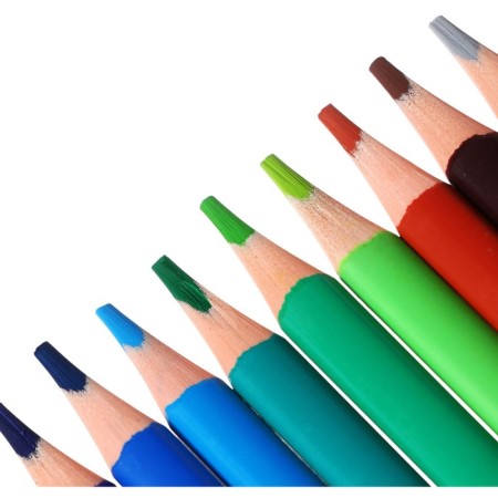 Pencils of 12 flowers "Kalyak-Malyak" washed, with an eraser, trihedral, plastic case-2