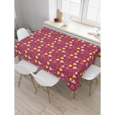 The tablecloth “abundance of love”, rectangular, Saten, size 120x145 cm
