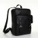City backpack made of genuine leather with lightning, igermann, black color