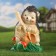 Garden figure "Hedgehog with a shovel" 33cm