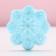 The bathtub bomb "Snowflake", 100 g, pure happiness