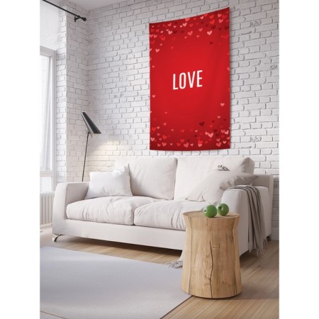 Decorative panel with photo printing "Love", vertical, size 100x150 cm