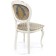 Wooden chair Adriano 2 array of beech/fabric, milk/gray 50x54x97 cm