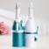 Decoration for champagne "wave", turquoise