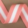 Braid knitted lamps 30 mm, 9.1 ± 0.5 m, pink/white color