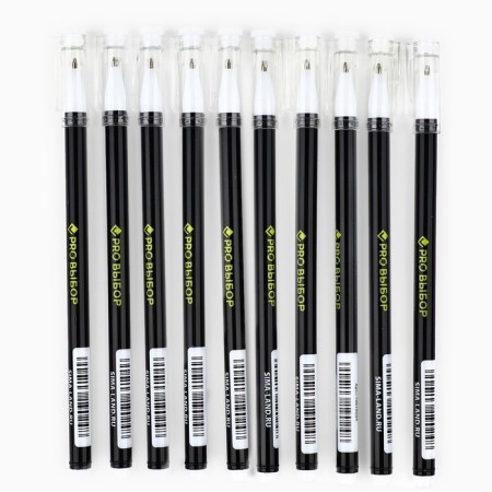 Ballpack plastic pen with a cap "Prutation, black", blue paste, 0.5 mm-3