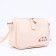 Bag Cross-Bodi with a zipper, pink color