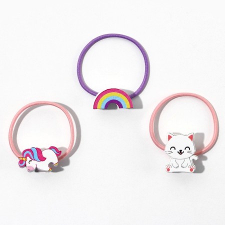 Hair gum "Magic Mix", diam. 3 cm-1