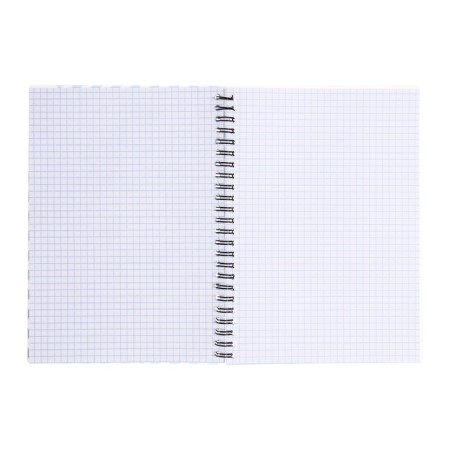 Notepad A5, 80 sheets in a cage on a spiral, Erichkrause Blue Concept, plastic cover-1