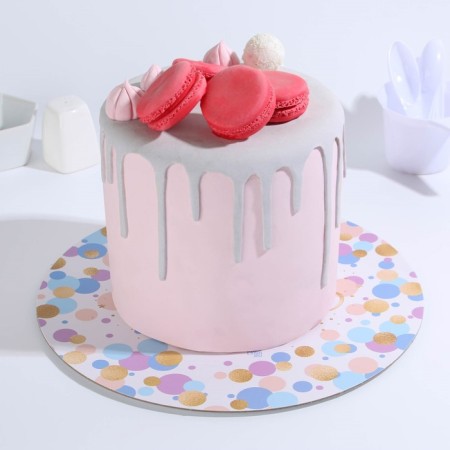 Stead under the cake reinforced, confectionery packaging, "Happy Birthday", 30 cm, 2.5 mm-1