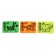 Lastik Ray "Zoo" Z2, thermoplastic rubber (35 x 25 x 8 mm) fluorescent, mix