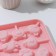 Form for the candy "animals", silicone, 14 × 14 × 1.4 cm, 8 cells, with sticks, color mix