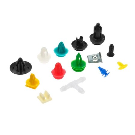 Clips and pistons fasteners, set 50 pcs