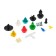 Clips and pistons fasteners, set 50 pcs