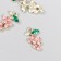 Decor for creativity metal, rhinestones "Grapes of grapes" 1.8x1 cm