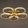 Causteen with PDU 1840/5GD LED 80W 3000-6000k Dimmer chrome gold 51x51x8 cm Bayerluux