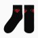 Women's socks "Hearts", Black Color, Rr. 23-25