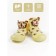 Botins-knees children's first step animals with a breathing sole, size 24, yellow color