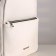 A backpack with a zipper, Textura, external pocket, white color