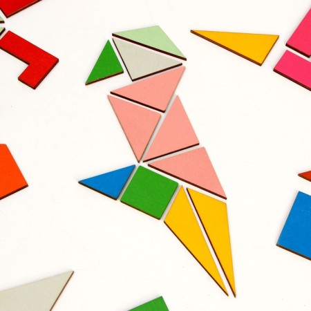 Developing board "Fold the square" 2 level of complexity-4
