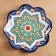Largan Rishtan ceramics "Flowers", 32 cm, blue, corrugated