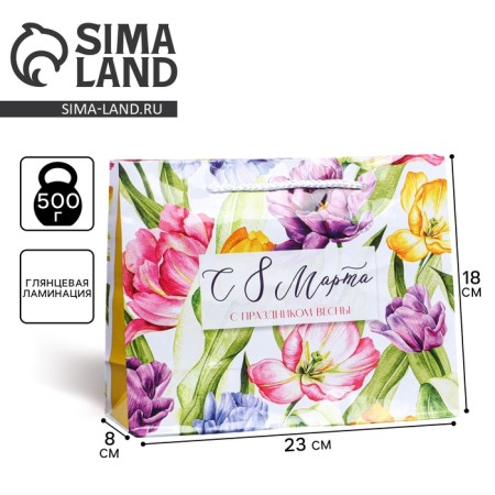 Gift laminated vertical, packaging, “Your Spring”, MS 18 x 23 x 8 cm