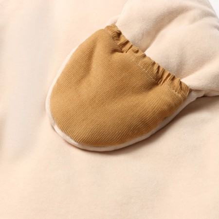 The envelope is insulated for newborns, Latte color, height 62 cm-3