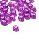 Acrylic bead "English letters" mix, 7 × 4 mm, set 10 g, color transparent purple