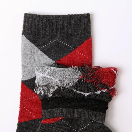 Socks male terry, dark gray color, size 27-29-1