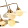 Saturn 9xg9 LED 5W chandelier, size 90x90x69.5-86 cm, bronze color