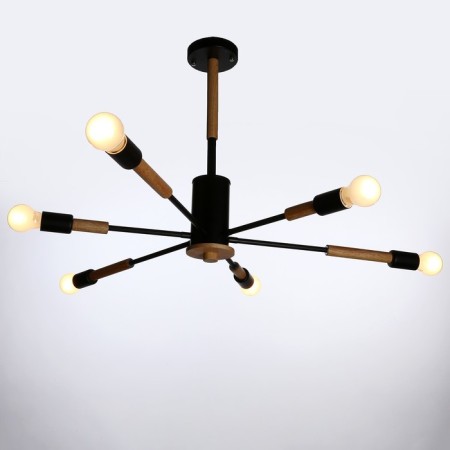 Etinger chandelier 6x40W E27 Black 94x94x50 cm Bayerlux-1