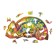 Wooden puzzle "Colorful chameleon", 34 × 30 cm