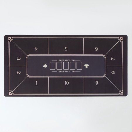 Cloth for poker, rubberized, 120 x 60 cm, thickness 3 mm. Black-3